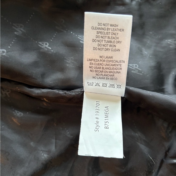 TEX by MAX AZRIA - BLACK LEATHER JACKET - Size Small - Picture 5 of 6